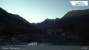 Archived webcam image showing Sport center Klosters on 23 Aug 2026 at 07:07