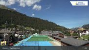 Archived webcam image showing Sport center Klosters on 23 Aug 2026 at 11:07