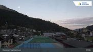 Archived webcam image showing Sport center Klosters on 28 Sep 2026 at 07:43