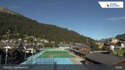 Archived webcam image showing Sport center Klosters on 28 Sep 2026 at 09:43