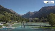 Archived webcam image showing Sport center Klosters on 28 Sep 2026 at 13:43