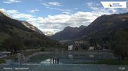 Archived webcam image showing Sport center Klosters on 28 Sep 2026 at 17:43