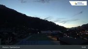 Archived webcam image showing Sport center Klosters on 28 Sep 2026 at 19:43