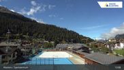 Archived webcam image showing Sport center Klosters on 9 Oct 2026 at 13:06