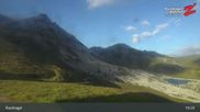 Archived webcam image showing Tux: View Rastkogel mountain on 27 Jul 2026 at 19:42