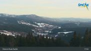 Archived webcam image showing Špicák Železná Ruda Ski Resort on 26 Feb 2026 at 17:30