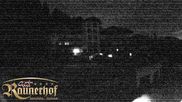Archived webcam image showing Reiteralm: View Hotel Raunerhof on 18 May 2026 at 04:08
