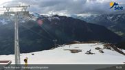 Archived webcam image showing See Ski Resort - Top station Familienglück on 7 May 2026 at 19:36