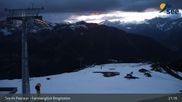 Archived webcam image showing See Ski Resort - Top station Familienglück on 7 May 2026 at 21:36