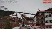 Archived webcam image showing Hotel Schmelzhof at Lech on 12 Apr 2026 at 14:05