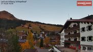 Archived webcam image showing Hotel Schmelzhof at Lech on 27 Oct 2026 at 16:05