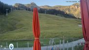 Archived webcam image showing Mellau - View from the mountain restaurant Simma on 13 Aug 2026 at 07:45
