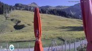 Archived webcam image showing Mellau - View from the mountain restaurant Simma on 13 Aug 2026 at 18:45
