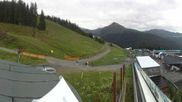 Archived webcam image showing Panoramic view See - Top Station Medrigjoch on 18 Aug 2026 at 12:38