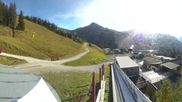 Archived webcam image showing Panoramic view See - Top Station Medrigjoch on 17 Oct 2026 at 16:55