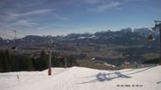 Archived webcam image showing Middle Station Hörnerbahn Bolsterlang on 26 Feb 2026 at 10:48