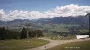 Archived webcam image showing Middle Station Hörnerbahn Bolsterlang on 21 May 2026 at 12:33