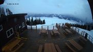 Archived webcam image showing Revelstoke Mountain Resort - Mackenzie Outpost Gondola on 19 Mar 2026 at 16:43