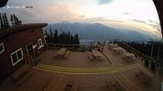 Archived webcam image showing Revelstoke Mountain Resort - Mackenzie Outpost Gondola on 12 Aug 2026 at 06:46