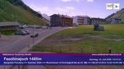 Archiviertes Webcam Bild: Faschina Pass, Talstation Stafelalpbahn am 12.07.2026 um 12:05 Uhr