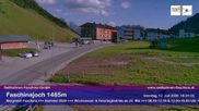 Archiviertes Webcam Bild: Faschina Pass, Talstation Stafelalpbahn am 12.07.2026 um 18:24 Uhr