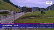 Archiviertes Webcam Bild: Faschina Pass, Talstation Stafelalpbahn am 26.08.2026 um 12:09 Uhr