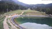 Archived webcam image showing Reservoir Schneeberg and Chair lift Schneeberg on 2 Aug 2026 at 06:43