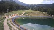 Archived webcam image showing Reservoir Schneeberg and Chair lift Schneeberg on 2 Aug 2026 at 07:43