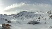 Archiviertes Webcam Bild: Pitztaler Gletscher: Bergstation Gletscherexpress am 12.04.2026 um 08:28 Uhr