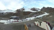 Archived webcam image showing Gletscherexpress top station on 15 Oct 2026 at 08:22