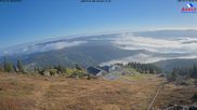 Archived webcam image showing Großer Arber mountain (east) on 12 Oct 2026 at 08:15