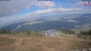 Archived webcam image showing Großer Arber mountain (east) on 12 Oct 2026 at 14:15