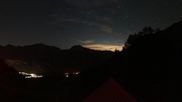 Archived webcam image showing Gipfelpanorama Serre Chevalier on 12 Oct 2026 at 00:09