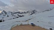 Archiviertes Webcam Bild: Skigebiet Golm: Blick von Bergstation Grüneck am 20.04.2026 um 06:40 Uhr