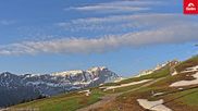Archiviertes Webcam Bild: Skigebiet Golm: Blick von Bergstation Grüneck am 28.05.2026 um 06:25 Uhr