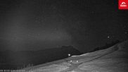 Archiviertes Webcam Bild: Skigebiet Golm: Blick von Bergstation Grüneck am 12.07.2026 um 00:02 Uhr