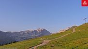 Archived webcam image showing Top Station Grüneck in Golm Skiresort on 3 Aug 2026 at 07:19