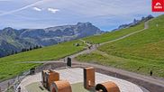 Archiviertes Webcam Bild: Skigebiet Golm: Blick von Bergstation Grüneck am 26.08.2026 um 12:11 Uhr