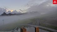 Archiviertes Webcam Bild: Skigebiet Golm: Blick von Bergstation Grüneck am 10.10.2026 um 18:57 Uhr