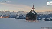 Archiviertes Webcam Bild: Schmittenhöhe: Kapelle am 26 Feb 2026 um 07:47 Uhr