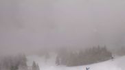 Archived webcam image showing Métabief - Top station chairlift Morond on 14 May 2026 at 10:40