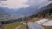 Archived webcam image showing Lofer: Top station Almbahn I on 12 Apr 2026 at 12:07