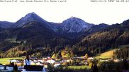 Archived webcam image showing Vacation rental Haus Romantika Schattwald on 12 Oct 2026 at 08:32