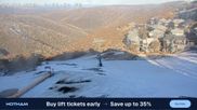 Archived webcam image showing Hotham Alpine Resort - Hotham Heights on 27 Aug 2026 at 08:45
