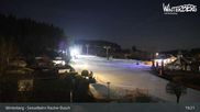 Archived webcam image showing Winterberg ski resort: chair lift "Rauher Busch" on Feb 26, 2026 at 7:09 PM
