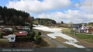Archived webcam image showing Winterberg ski resort: chair lift "Rauher Busch" on 14 Apr 2026 at 11:37