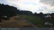 Archived webcam image showing Winterberg ski resort: chair lift "Rauher Busch" on 26 Aug 2026 at 17:52