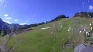 Archived webcam image showing Nassfeld Ski Resort: View from Sonnleitn on 21 May 2026 at 08:52