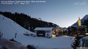 Archiviertes Webcam Bild: Lech am Arlberg: Ausblick Chalet Anna Maria zur Piste am 27.02.2026 um 06:11 Uhr