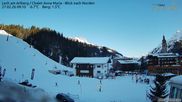 Archiviertes Webcam Bild: Lech am Arlberg: Ausblick Chalet Anna Maria zur Piste am 27.02.2026 um 09:11 Uhr